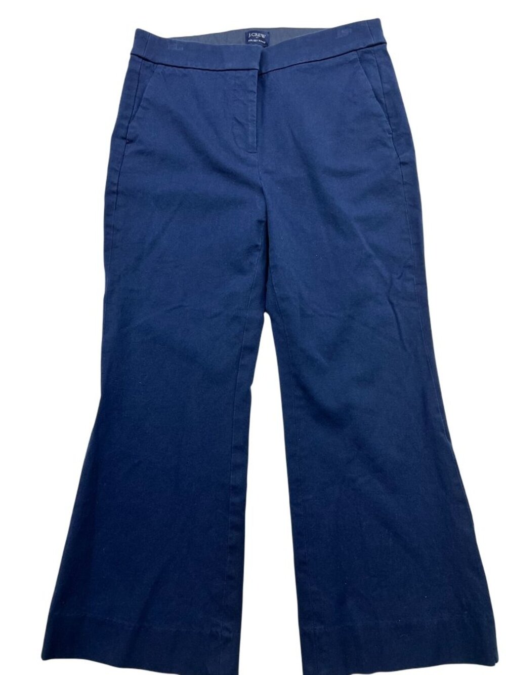 J.Crew Womens Flat Front High Rise Kelsey Flare Pants Size 6 Navy Blue Trousers